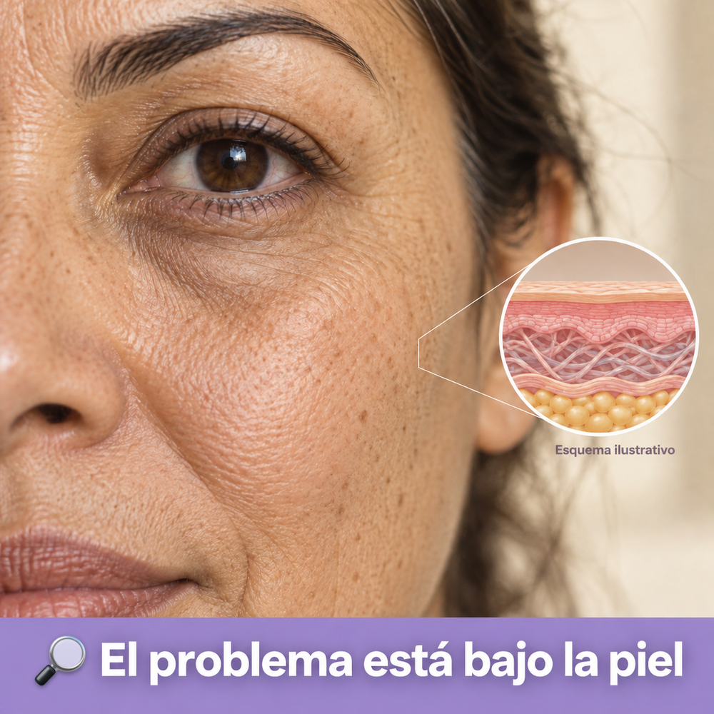 1. Las ojeras y bolsas nacen bajo la piel, por eso ninguna crema las soluciona